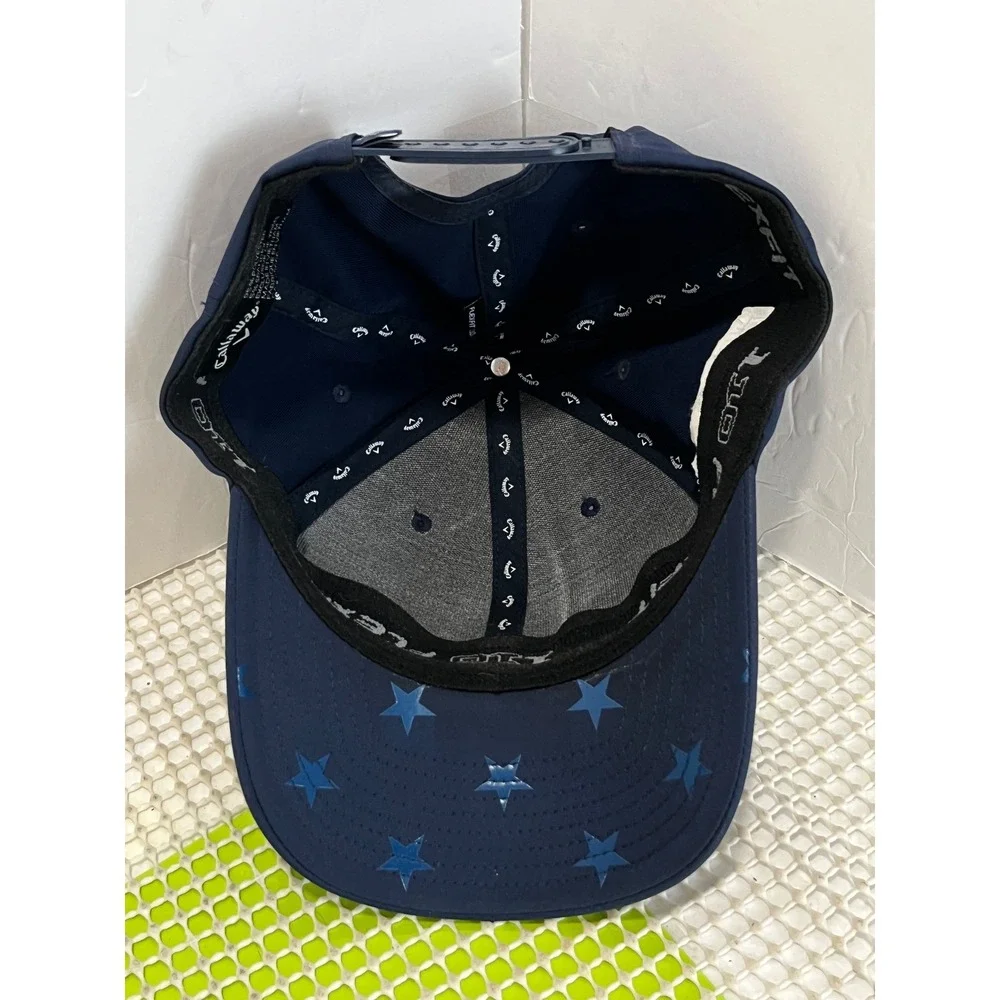Callaway USA Golf Hat Cap Navy Blue Snapback Flexfit 110 One size